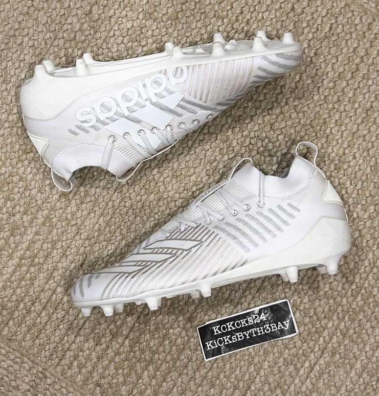 Adidas Adizero 8.0 Primeknit Football Cleats White F97227 Mens size 14