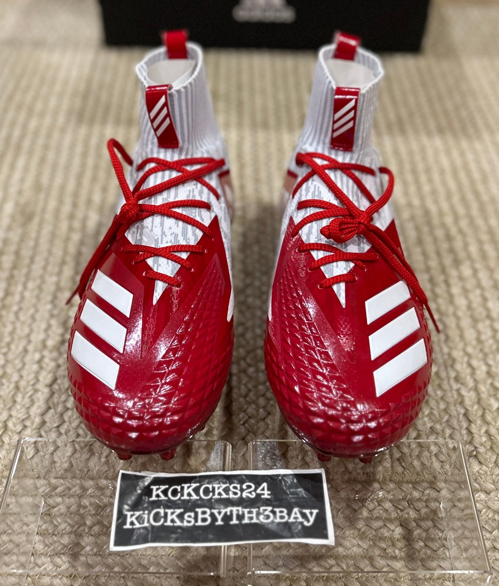 新作人気モデル Adidas SM Freak Ultra Primeknit Football Cleats Red Mens スパイク
