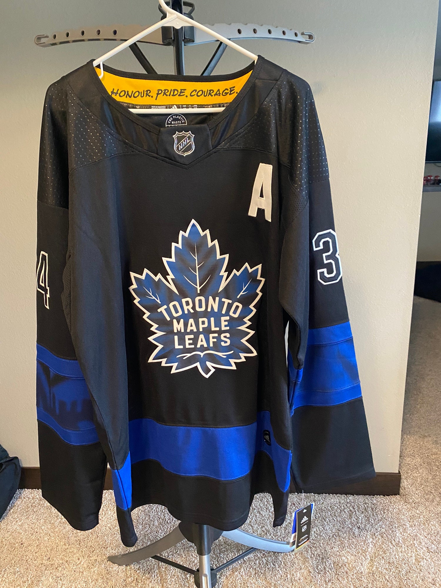 Edge Toronto Maple Leafs Autographed adidas Black Alternate