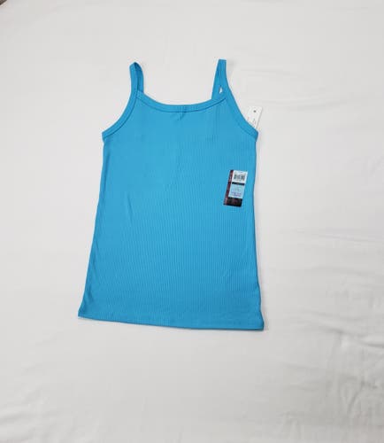 Adult Blue Cami No Boundaries Ribbed Stretch Tank Top Undershirt Size S 3-5 NWT