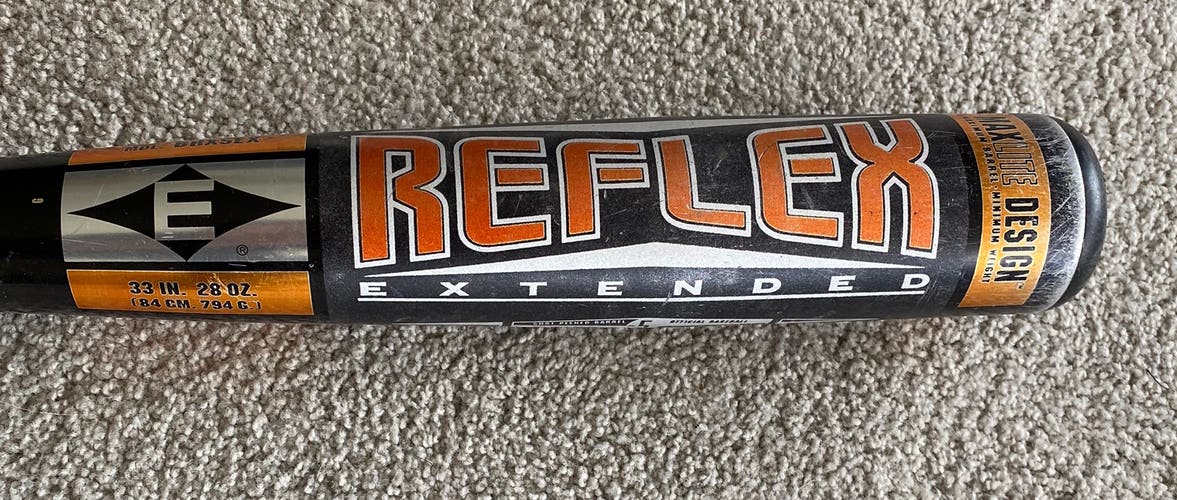 1997 Easton Reflex Extended 33/28 C405 ULTRA Model BRX5EX Ridiculous Baseball Bat