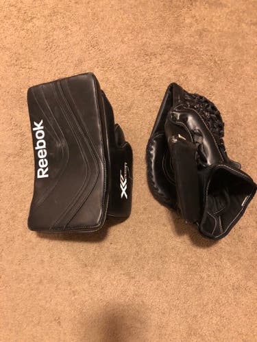 Used Full Right Reebok glove and blocker