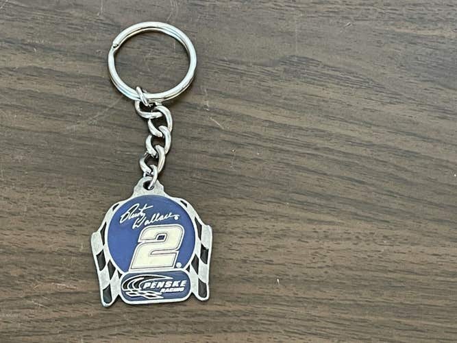 NASCAR Rusty Wallace #2 SUPER VINTAGE Penske Racing Key Ring Key Chain!