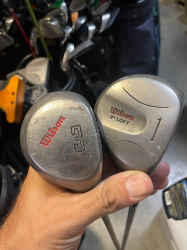 Wilson golf clubs 2 Pc in RH Driver 1 and 3 wood