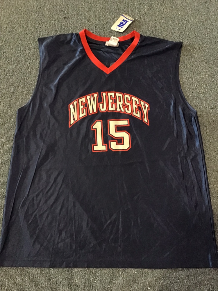 NWT New Jersey Nets Men’s 2XL NBA ELEVATION Jersey #15 Carter