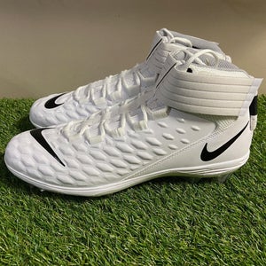 Nike Force Savage Pro 2 Football Lineman Cleats White AH4000-100 Mens 15 NEW