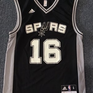 NWOT San Antonio Spurs Mens Sm. Adidas Jersey #16 Gasol