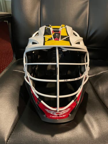 Game Worn University of Maryland Used Goalie Cascade S Helmet