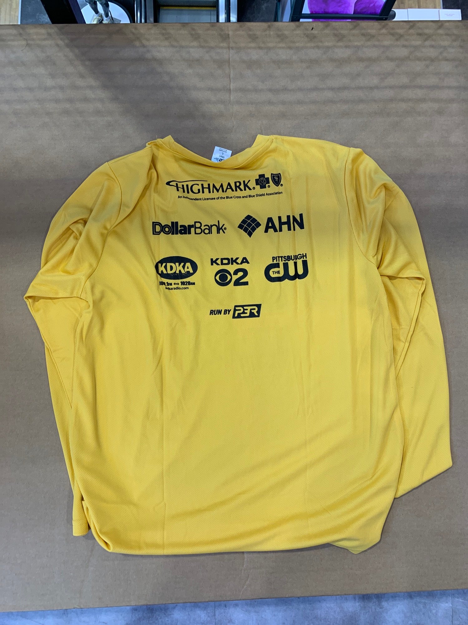 Homage - Pittsburgh Craws Yellow Shirt, Size Large
