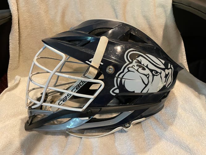 Georgetown Game Worn Used Cascade S Helmet