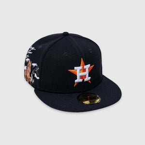 Houston Astros New Era Cloud Icon 59FIFTY Fitted Hat Cap Size 7 1/4 Blue RARE