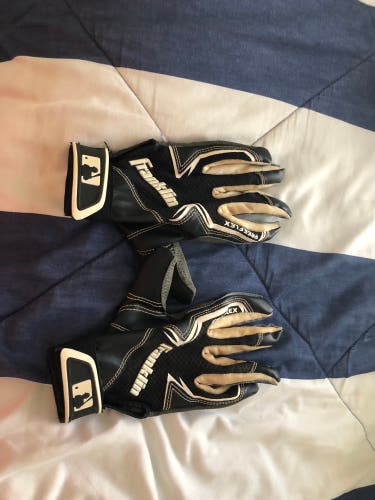 Used Large Franklin Youth Flex Batting Gloves