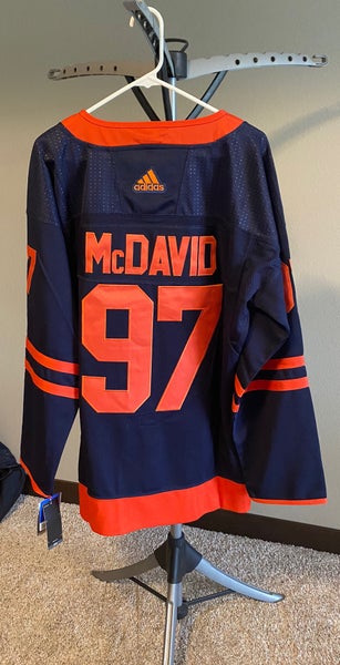 Connor McDavid Edmonton Oilers Autographed Orange Adidas Authentic Jersey