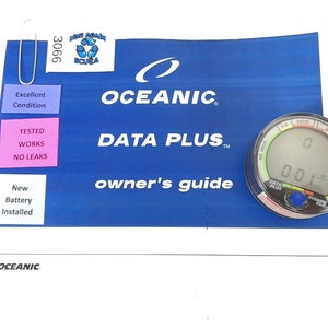 Oceanic Data Plus Air & Nitrox Puck Scuba Dive Computer + Manual           #3066