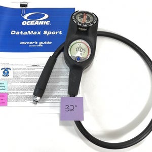 Oceanic DataMax Sport 3 Gauge Scuba Dive Computer Console 5000 PSI SPG, Compass