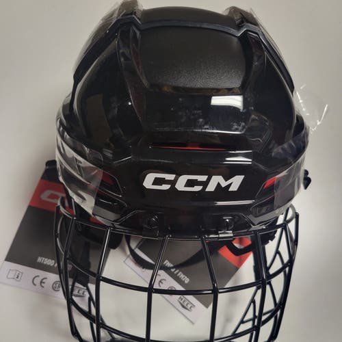 New Black Senior Medium CCM Tacks 70 Helmet Combo