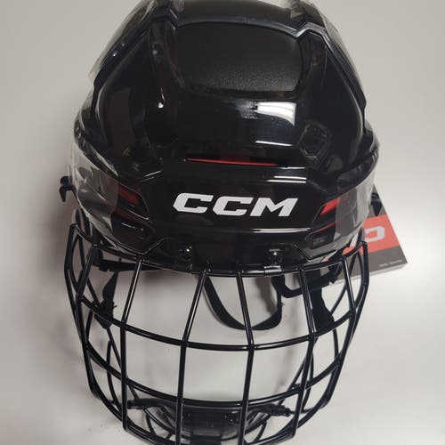 New Black Senior Large CCM Tacks 70 Helmet Combo