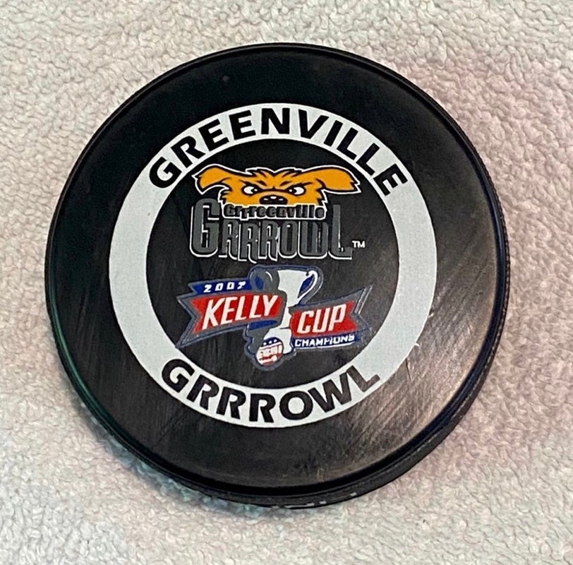 Greenville Grrrowl 2007 Kelly Cup Champions ECHL Hockey Official Game Puck