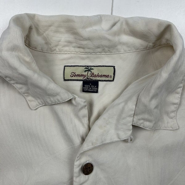 Tommy Bahama Men's White Boston Red Sox Go Big or Home Camp Button-Up Shirt