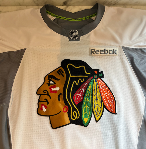 Chicago Blackhawks White New Size 58 Men's Reebok Jersey