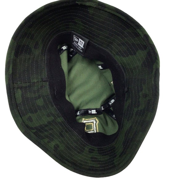 Pittsburgh Pirates MLB camo bucket hat. New era. Stitched logo. M/L.  Excellent condition