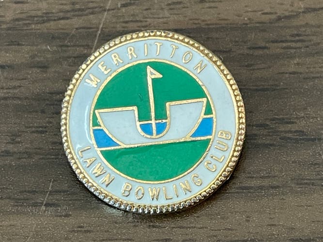 Merritton Lawn Bowling Club ST. CATHERINES, CANADA SUPER VINTAGE Lapel Hat Pin!