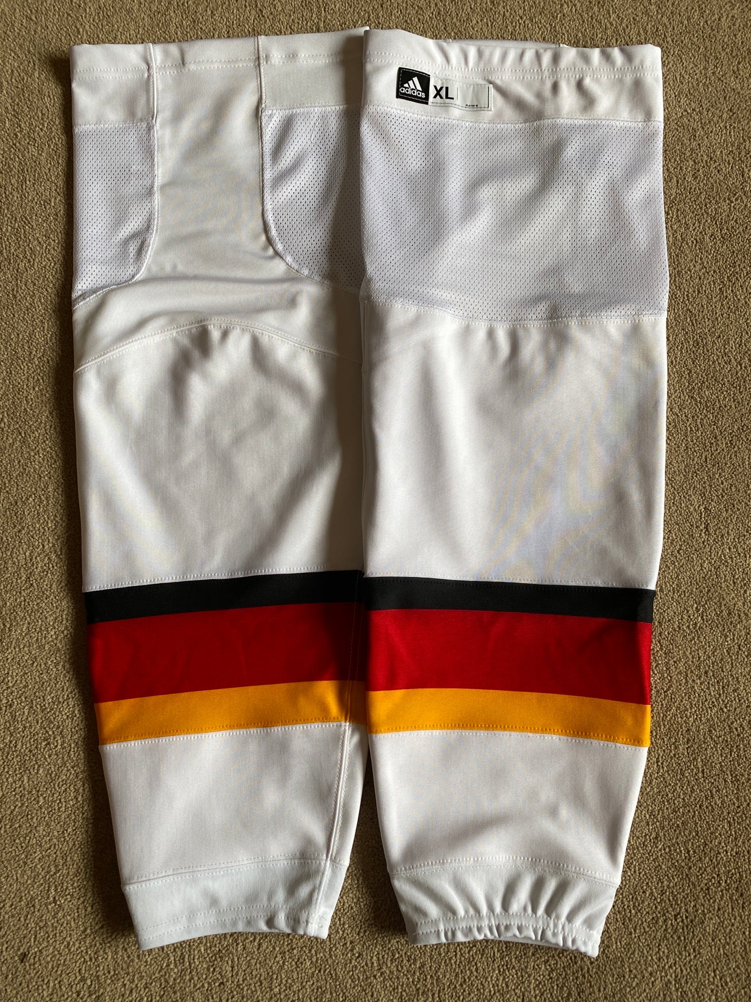 Adidas Youth Hockey Stock Sock 2.0 - White Large/XLarge