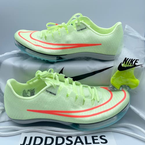 NIKE AIR ZOOM MAXFLY TRACK SPIKES BARELY VOLT DH5359-700 MEN’S SIZE 8.5 NIB.