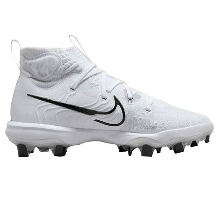 Nike Alpha Huarache NXT MCS White Black Grey Baseball Cleats Mens 10 - DJ6519-100