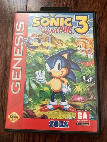 Sega Genesis (CIB) - Sonic the Hedgehog 3 - Game in Box with Manual - Tested