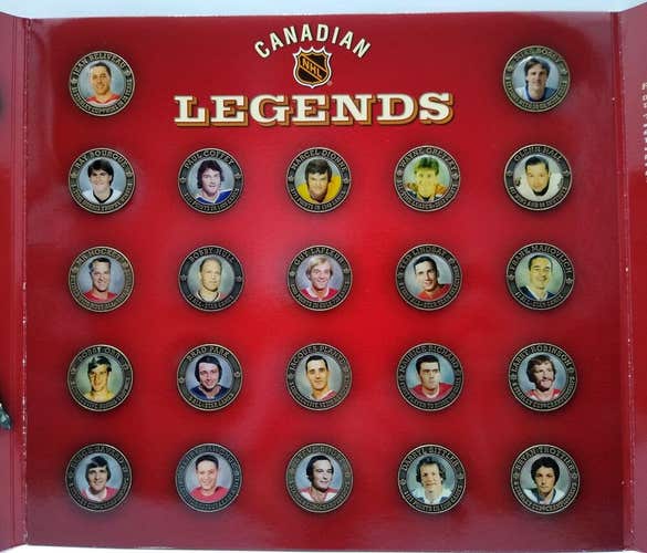 NEW Canadian NHL Legends Medallion Collection 22 Coin Set Gretzky Orr Howe TR19