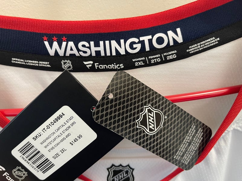 Men's Washington Capitals Fanatics Branded White 2023 NHL Stadium Series  Breakaway Blank Jersey