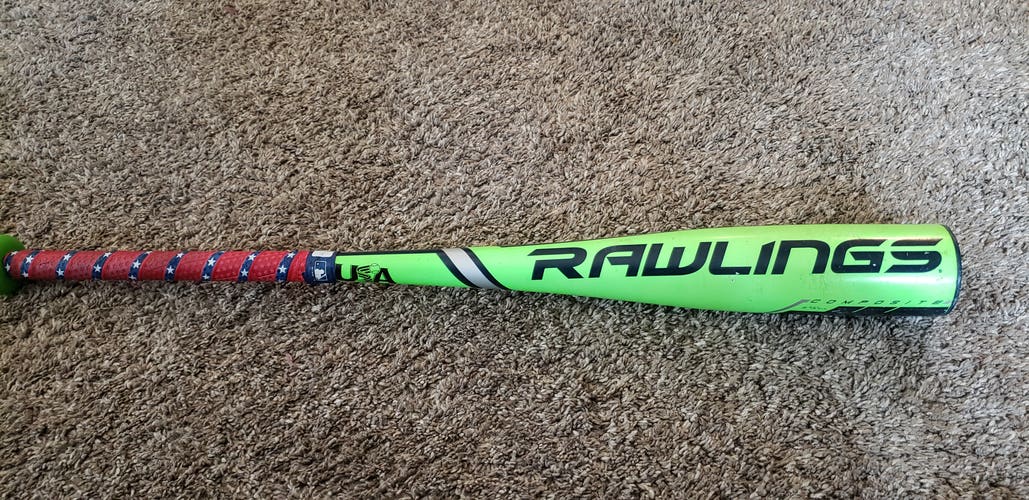 Used Rawlings Composite Threat Bat (-12) 16 oz 28"