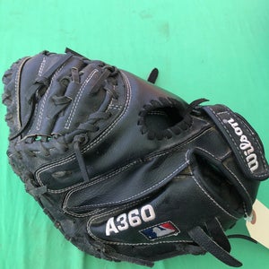 Used Wilson A360 Right Hand Throw Catcher Baseball Glove 31.5"