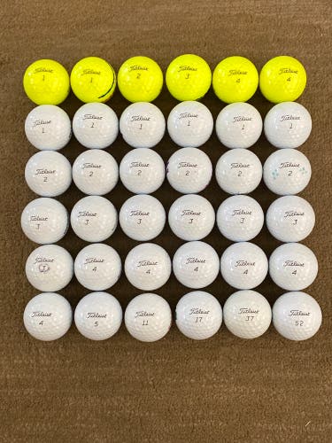 Used Titleist 36 Pack (3 Dozen) Pro V1 Balls