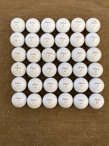 Used Titleist 36 Pack (3 Dozen) Pro V1 Balls