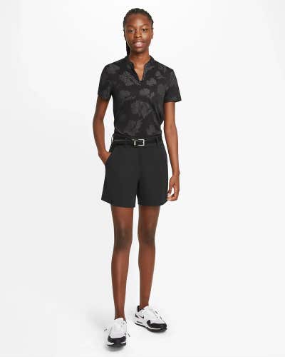 NWT Nike Victory Dri-Fit 5" Women's Golf Shorts Black Size L (12-14)