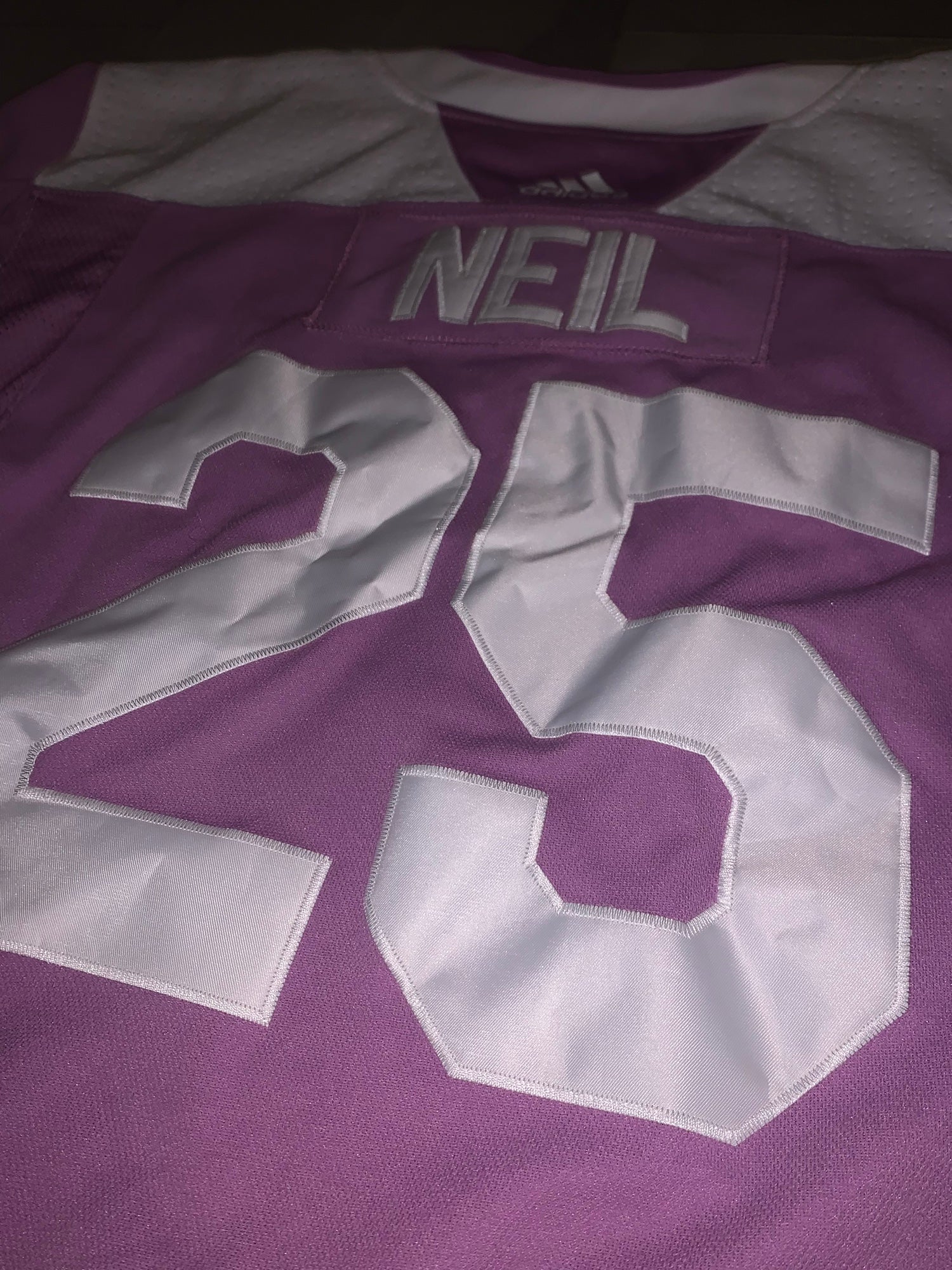 Ottawa Senators No25 Chris Neil Purple Fights Cancer Womens Jersey