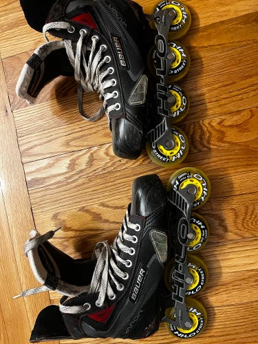 Used Bauer Regular Width Size 8 Inline Skates