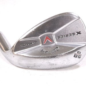 Callaway X Series Jaws Chrome 58*-13 Wedge Right Steel # 133651