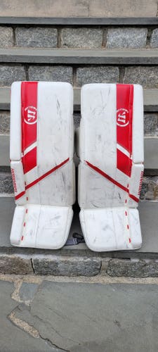 Used 24" Warrior Ritual G5 Goalie Leg Pads