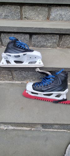 Senior Used CCM Ribcor 40K Hockey Goalie Skates Regular Width Size 5.5