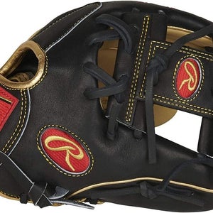 NWT Rawlings Heart of the Hide Contour Fit 11.5 Inch Infield Glove Black Tan RHT
