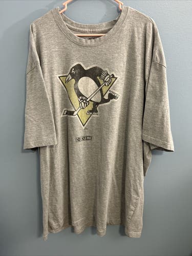 Pittsburgh Penguins Shirt Mens 4XL CCM NHL Hockey Short Sleeve Logo