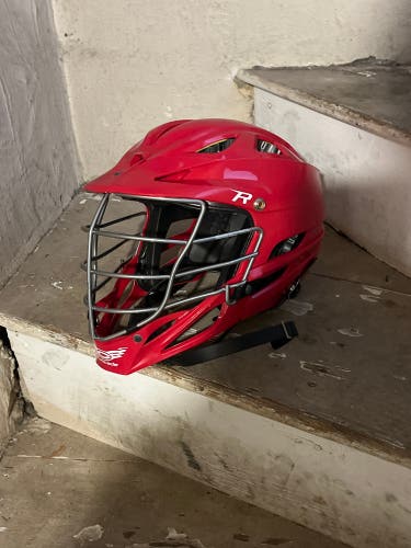 Red Lacrosse helmet