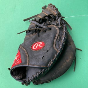 Used Rawlings Renegade Right Hand Throw Catcher Baseball Glove 32.5"
