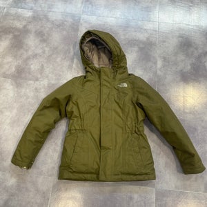 Green Used Girls Small The North Face Jacket