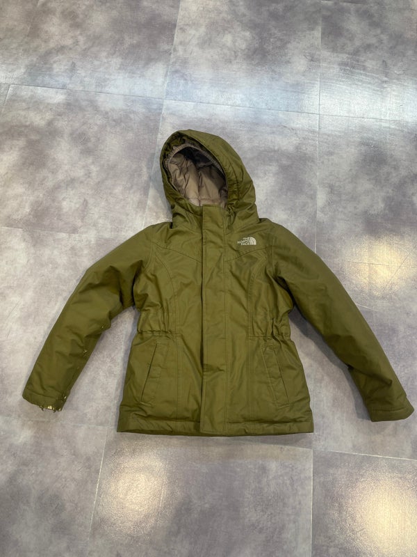 Green Used Girls Small The North Face Jacket