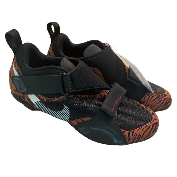 Nike Women's SuperRep Cycling Shoes CJ0775018 Red Black Tiger Size 8