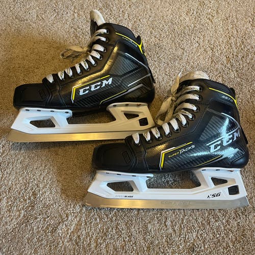 Used CCM Regular Width  Size 8.5 Super tacks 9370 Hockey Goalie Skates